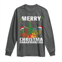 Merry Christmahanakwanzika Long Sleeve Shirt Christmas Hanukkah Kwanzaa Celebration Gift - Wonder Print Shop