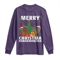 Merry Christmahanakwanzika Long Sleeve Shirt Christmas Hanukkah Kwanzaa Celebration Gift - Wonder Print Shop