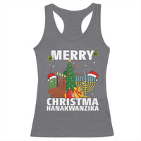 Merry Christmahanakwanzika Racerback Tank Top Christmas Hanukkah Kwanzaa Celebration Gift - Wonder Print Shop