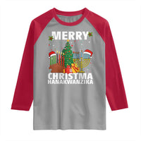 Merry Christmahanakwanzika Raglan Shirt Christmas Hanukkah Kwanzaa Celebration Gift - Wonder Print Shop