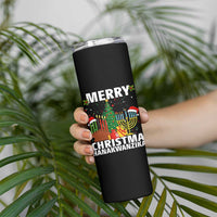Merry Christmahanakwanzika Skinny Tumbler Christmas Hanukkah Kwanzaa Celebration Gift - Wonder Print Shop