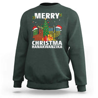 Merry Christmahanakwanzika Sweatshirt Christmas Hanukkah Kwanzaa Celebration Gift - Wonder Print Shop
