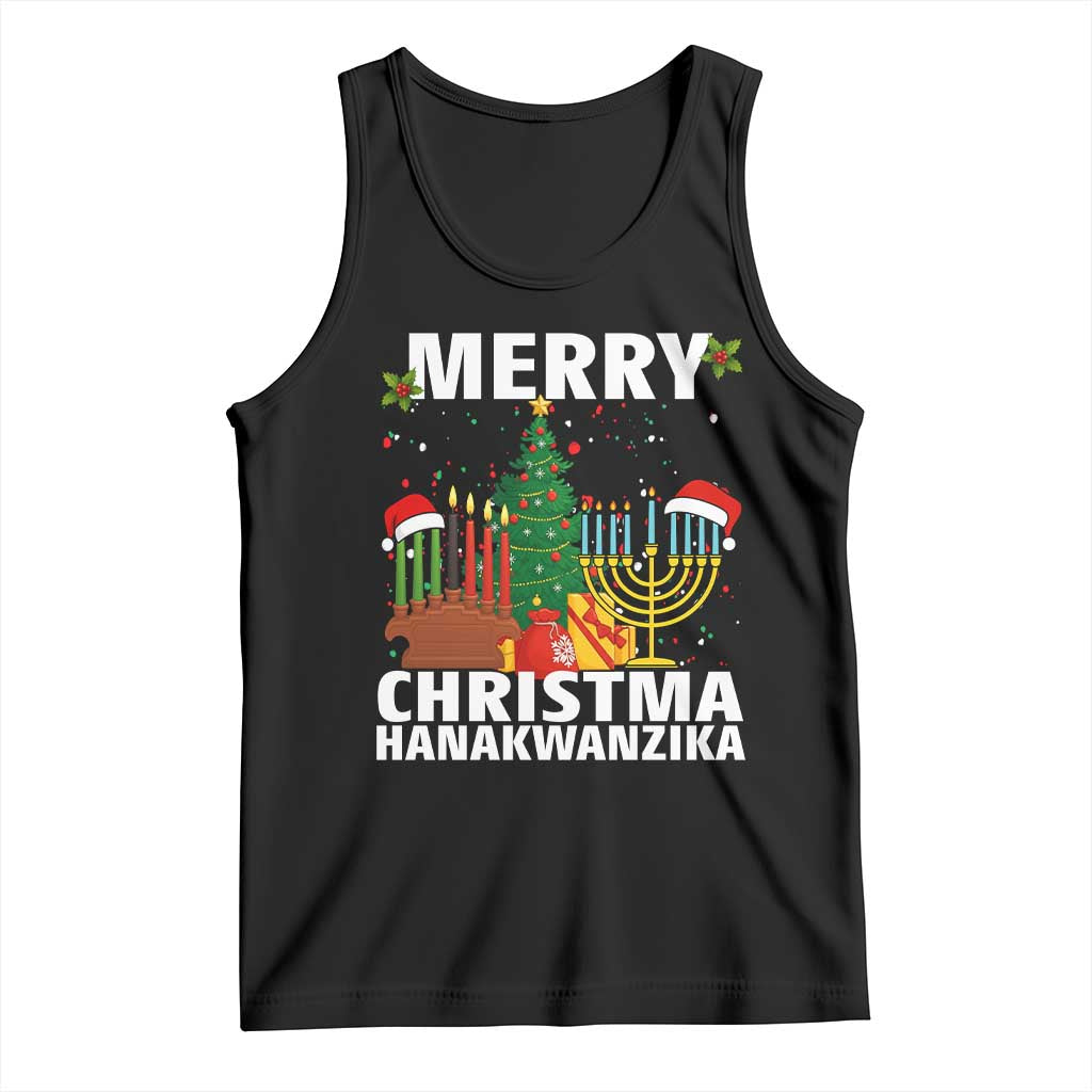 Merry Christmahanakwanzika Tank Top Christmas Hanukkah Kwanzaa Celebration Gift - Wonder Print Shop