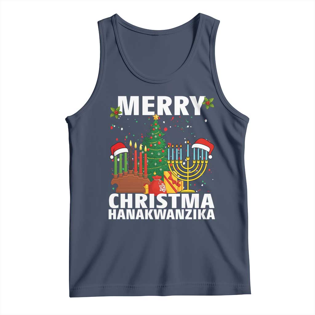 Merry Christmahanakwanzika Tank Top Christmas Hanukkah Kwanzaa Celebration Gift - Wonder Print Shop