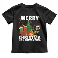 Merry Christmahanakwanzika Toddler T Shirt Christmas Hanukkah Kwanzaa Celebration Gift - Wonder Print Shop