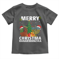 Merry Christmahanakwanzika Toddler T Shirt Christmas Hanukkah Kwanzaa Celebration Gift - Wonder Print Shop