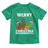 Merry Christmahanakwanzika Toddler T Shirt Christmas Hanukkah Kwanzaa Celebration Gift - Wonder Print Shop