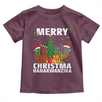 Merry Christmahanakwanzika Toddler T Shirt Christmas Hanukkah Kwanzaa Celebration Gift - Wonder Print Shop