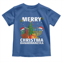 Merry Christmahanakwanzika Toddler T Shirt Christmas Hanukkah Kwanzaa Celebration Gift - Wonder Print Shop