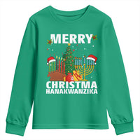 Merry Christmahanakwanzika Youth Sweatshirt Christmas Hanukkah Kwanzaa Celebration Gift - Wonder Print Shop