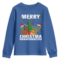 Merry Christmahanakwanzika Youth Sweatshirt Christmas Hanukkah Kwanzaa Celebration Gift - Wonder Print Shop