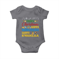 Celebrate All Holidays Merry Christmas Hanukkah Kwanzaa Gift Baby Onesie - Wonder Print Shop