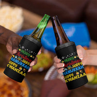 Celebrate All Holidays Merry Christmas Hanukkah Kwanzaa Gift 4 in 1 Can Cooler Tumbler - Wonder Print Shop