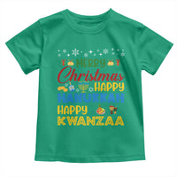Celebrate All Holidays Merry Christmas Hanukkah Kwanzaa Gift Toddler T Shirt - Wonder Print Shop