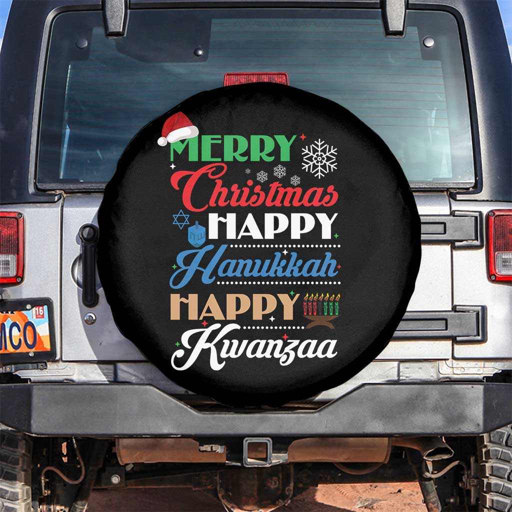 Funny Christmas Hanukkah Kwanzaa Spare Tire Cover December Holiday Gift - Wonder Print Shop