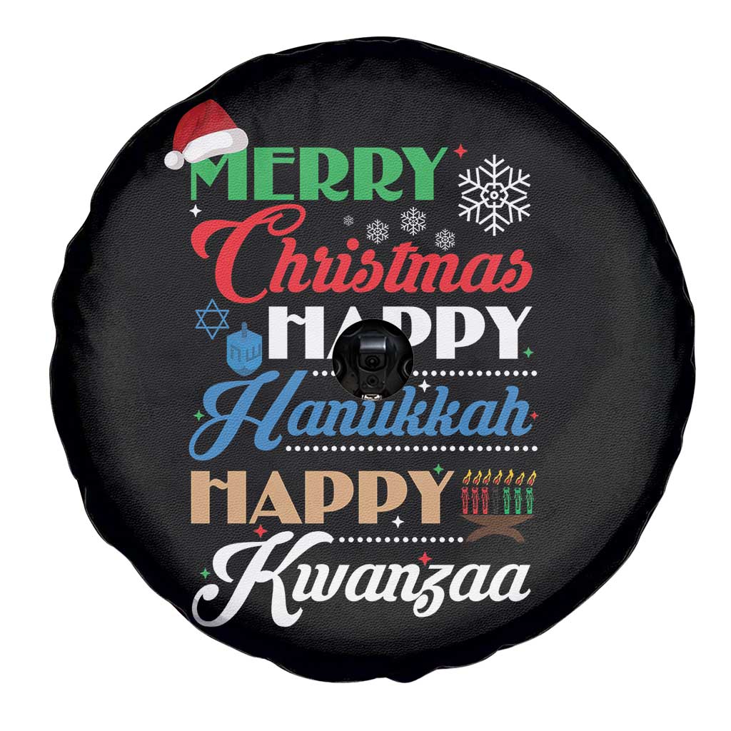 Funny Christmas Hanukkah Kwanzaa Spare Tire Cover December Holiday Gift - Wonder Print Shop