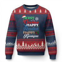 Funny Xmas Hanukkah Kwanzaa Ugly Christmas Sweater December Holiday Gift - Wonder Print Shop