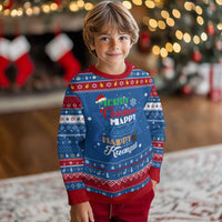 Funny Christmahanakwanzika Hanukkah Ugly Sweater December Holiday Gift - Wonder Print Shop