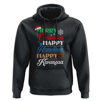 Funny Christmas Hanukkah Kwanzaa Hoodie December Holiday Gift - Wonder Print Shop