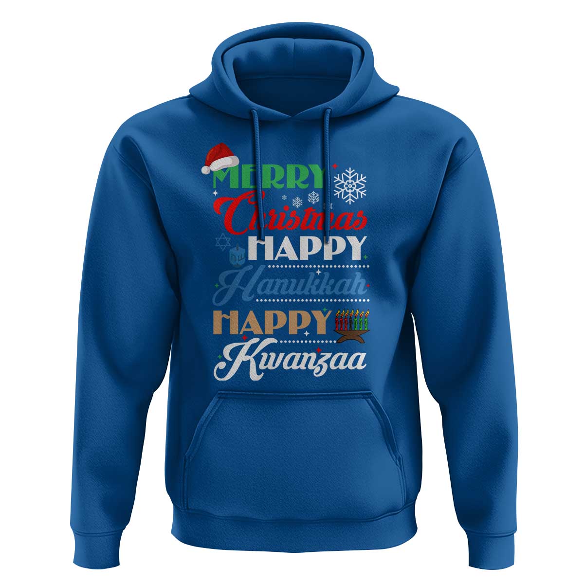Funny Christmas Hanukkah Kwanzaa Hoodie December Holiday Gift - Wonder Print Shop