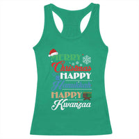 Funny Christmas Hanukkah Kwanzaa Racerback Tank Top December Holiday Gift - Wonder Print Shop
