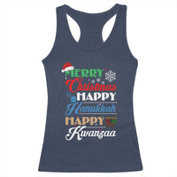 Funny Christmas Hanukkah Kwanzaa Racerback Tank Top December Holiday Gift - Wonder Print Shop