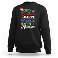 Funny Christmas Hanukkah Kwanzaa Sweatshirt December Holiday Gift - Wonder Print Shop
