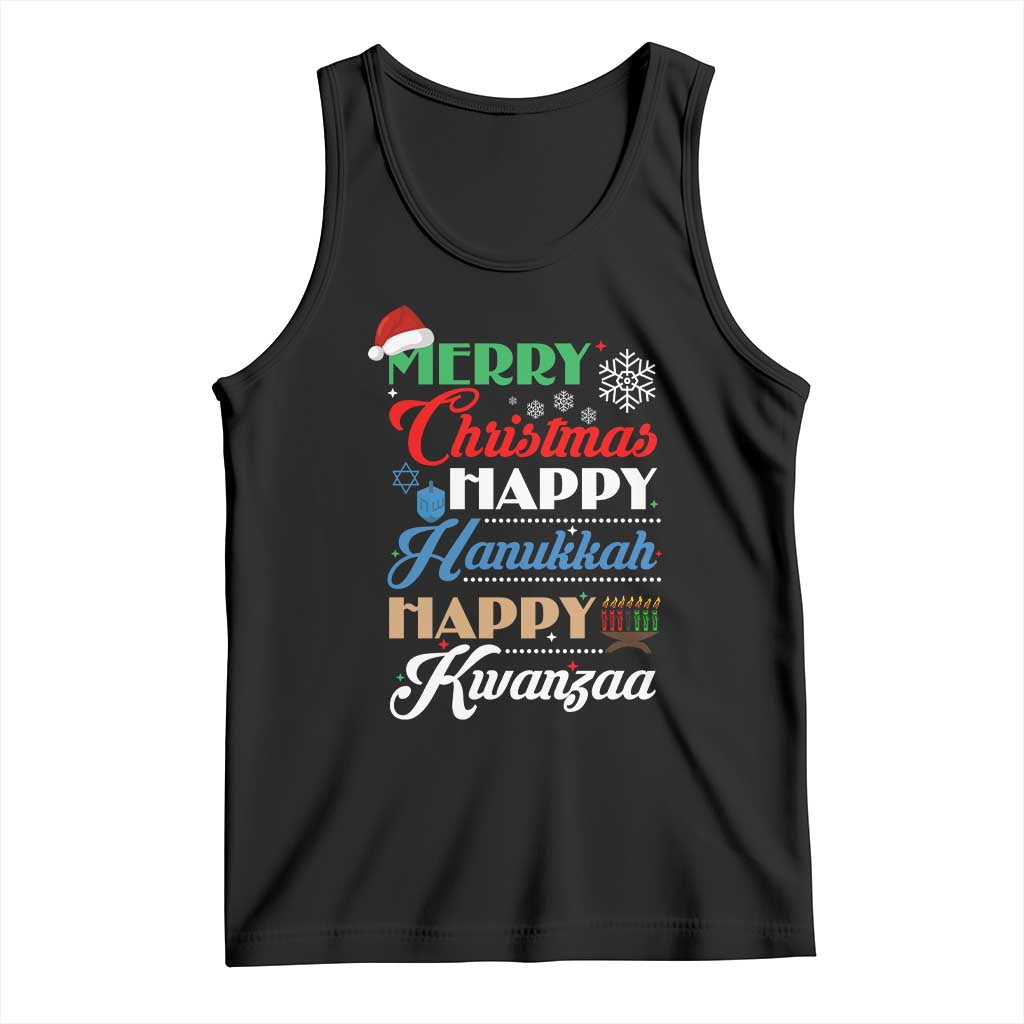 Funny Christmas Hanukkah Kwanzaa Tank Top December Holiday Gift - Wonder Print Shop