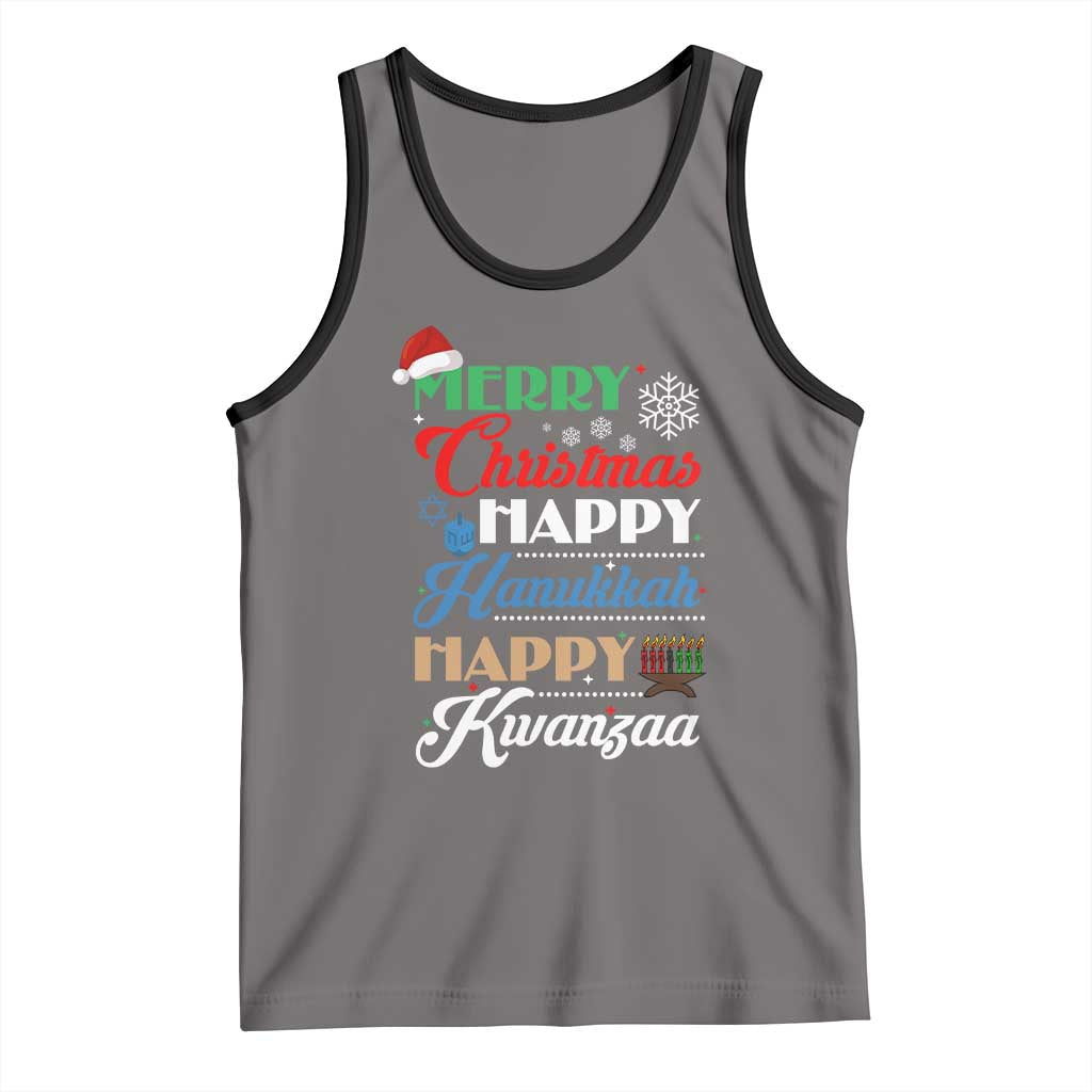 Funny Christmas Hanukkah Kwanzaa Tank Top December Holiday Gift - Wonder Print Shop