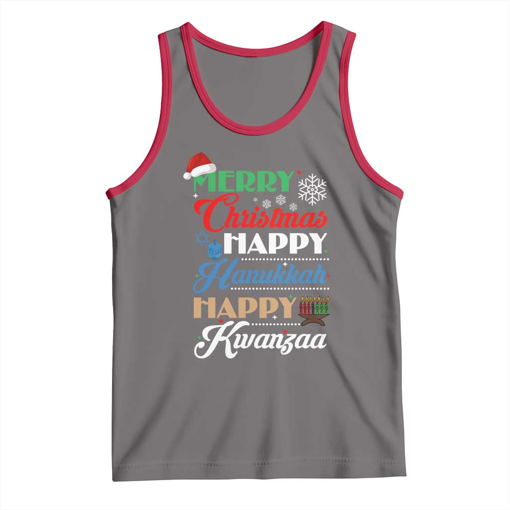 Funny Christmas Hanukkah Kwanzaa Tank Top December Holiday Gift - Wonder Print Shop