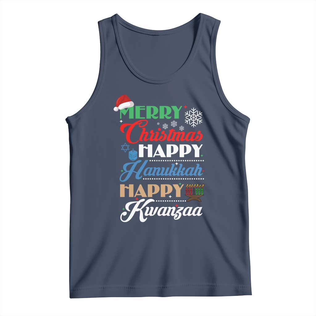 Funny Christmas Hanukkah Kwanzaa Tank Top December Holiday Gift - Wonder Print Shop