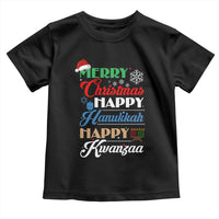 Funny Christmas Hanukkah Kwanzaa Toddler T Shirt December Holiday Gift - Wonder Print Shop