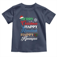 Funny Christmas Hanukkah Kwanzaa Toddler T Shirt December Holiday Gift - Wonder Print Shop