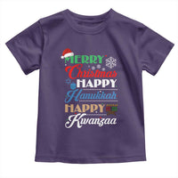 Funny Christmas Hanukkah Kwanzaa Toddler T Shirt December Holiday Gift - Wonder Print Shop