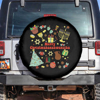 Merry Christmahanakwanzika Spare Tire Cover Funny Winter Holiday Gift - Wonder Print Shop