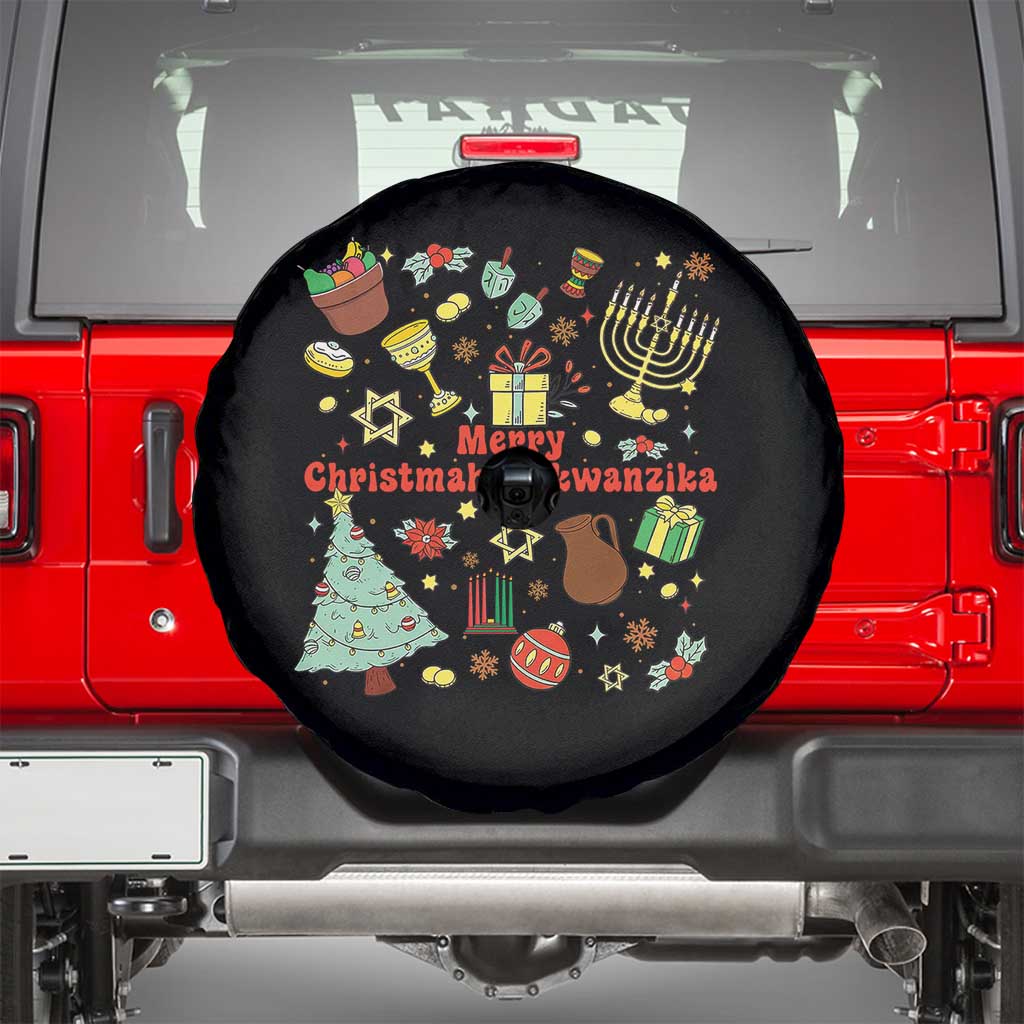 Merry Christmahanakwanzika Spare Tire Cover Funny Winter Holiday Gift - Wonder Print Shop