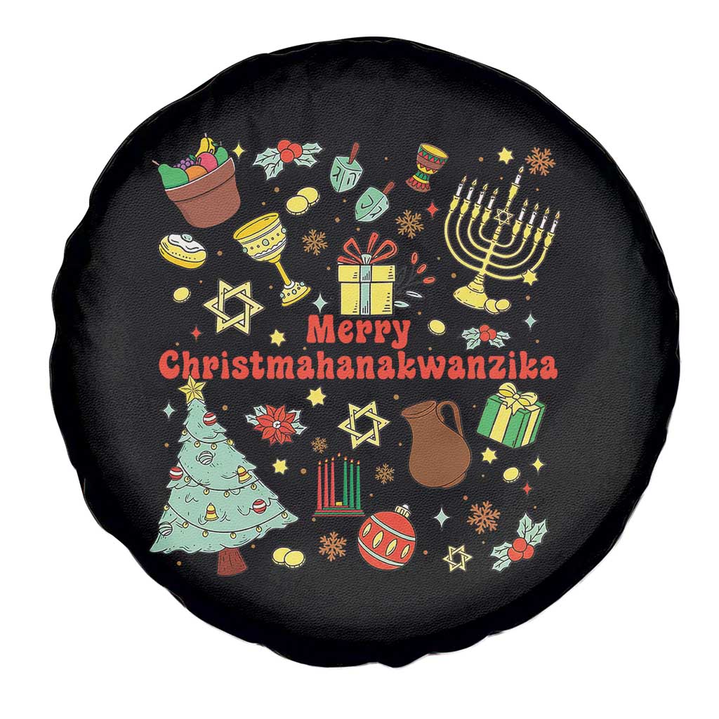 Merry Christmahanakwanzika Spare Tire Cover Funny Winter Holiday Gift - Wonder Print Shop