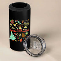 Merry Christmahanakwanzika 4 in 1 Can Cooler Tumbler Funny Winter Holiday Gift - Wonder Print Shop