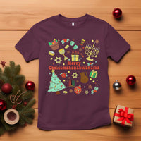 Merry Christmahanakwanzika T Shirt Funny Winter Holiday Gift - Wonder Print Shop
