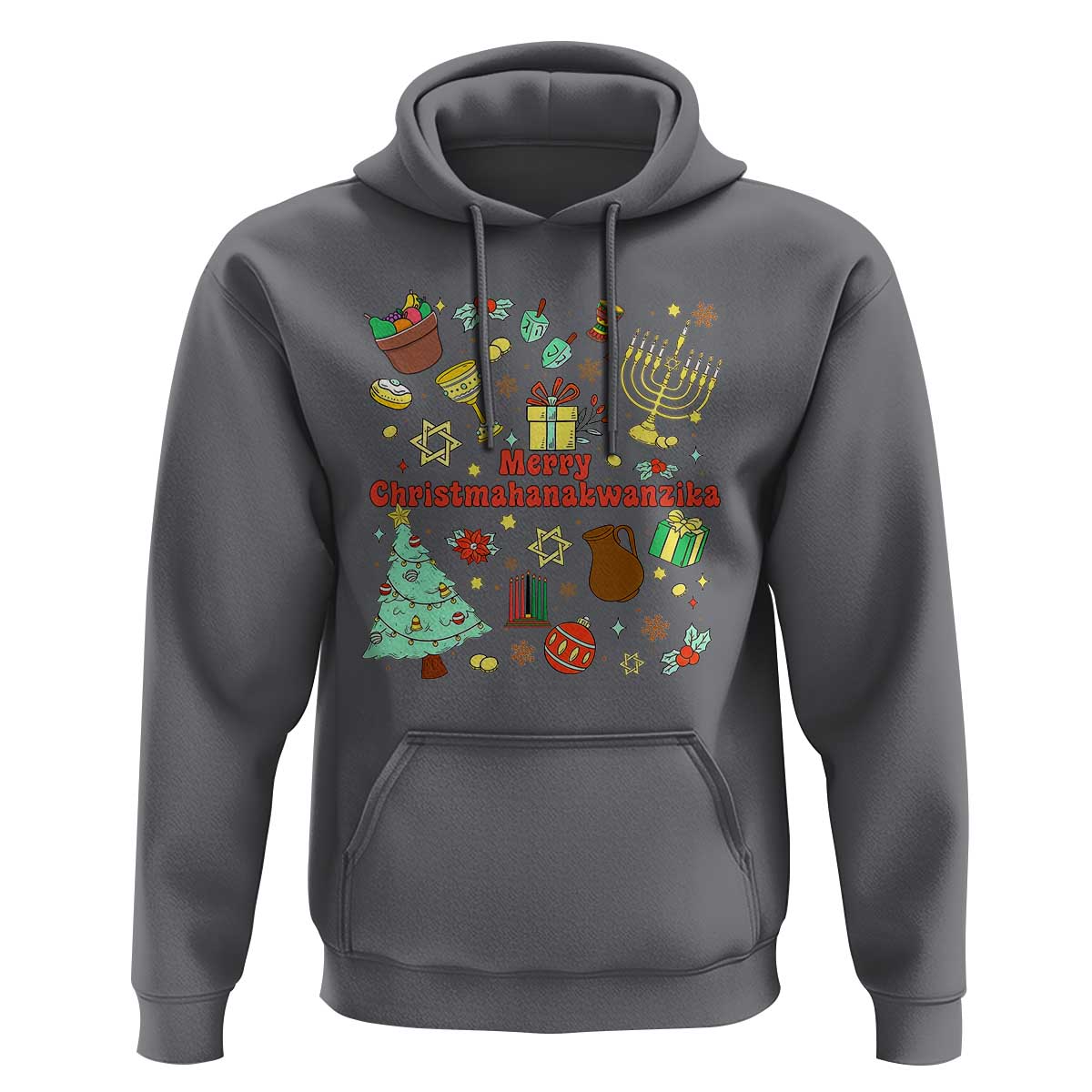 Merry Christmahanakwanzika Hoodie Funny Winter Holiday Gift - Wonder Print Shop