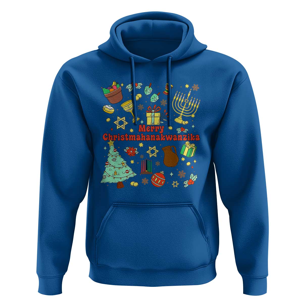 Merry Christmahanakwanzika Hoodie Funny Winter Holiday Gift - Wonder Print Shop