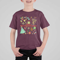 Merry Christmahanakwanzika T Shirt For Kid Funny Winter Holiday Gift - Wonder Print Shop