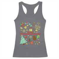 Merry Christmahanakwanzika Racerback Tank Top Funny Winter Holiday Gift - Wonder Print Shop