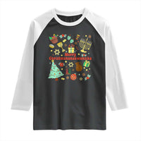 Merry Christmahanakwanzika Raglan Shirt Funny Winter Holiday Gift - Wonder Print Shop