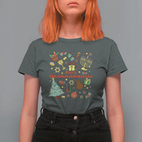 Merry Christmahanakwanzika T Shirt For Women Funny Winter Holiday Gift - Wonder Print Shop