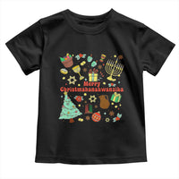 Merry Christmahanakwanzika Toddler T Shirt Funny Winter Holiday Gift - Wonder Print Shop