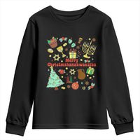 Merry Christmahanakwanzika Youth Sweatshirt Funny Winter Holiday Gift - Wonder Print Shop