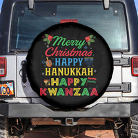 Merry Christmas Hanukkah Kwanzaa Spare Tire Cover Funny Holiday Gift - Wonder Print Shop