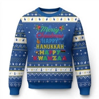 Merry Christmahanakwanzika Hanukkah Ugly Sweater Funny Holiday Gift - Wonder Print Shop