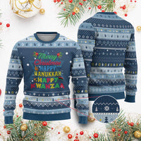 Merry Christmahanakwanzika Hanukkah Ugly Sweater Funny Holiday Gift - Wonder Print Shop